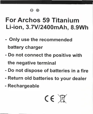 Produktbild von Akku passend für den Archos 59 Titanium Akku AC59TI