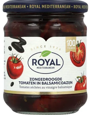 Obrázok produktu pre Paradajky Royal Zongedroogde v Balsamicoazijn 215 g – aromatické a intenzívne
