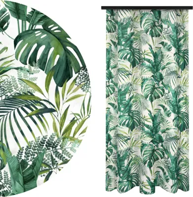 Produktbild von Blickdichte Gardine Kräuselband, Maße: 140x250 cm, Farbe: Selva 01