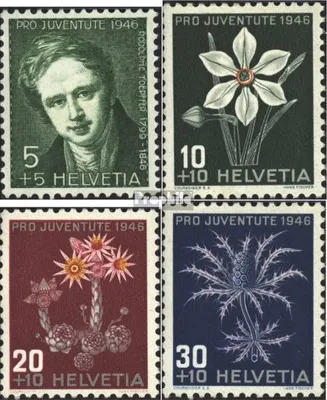 Produktbild von Briefmarken Schweiz 1946 Mi 475-478 (kompl.Ausgabe) gestempelt Pro Juventute