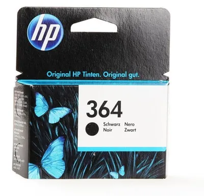 Zdjęcie produktu dla HP 364 oryginalny wkład atramentowy czarny, Standardowa wydajność, Czarny, Tusz na bazie pigmentu, 1 szt., 250 stron(y)