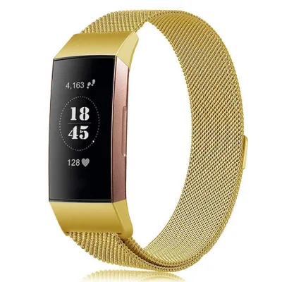 Obrázok produktu pre Fitbit Charge 3 / 4 Milanese (Large) remienok, Gold