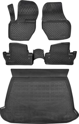 Produktbild von 3D Gummimatten Kofferraumwanne Für Volvo S60 Stufenheck 2010-2018, Gummi Fußmatten NORM