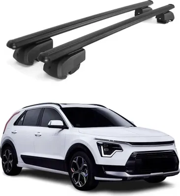 Produktbild von Dachträger Gepäckträger für Kia Niro 2022-2025 Querträger ABE Alu Schwarz 2x