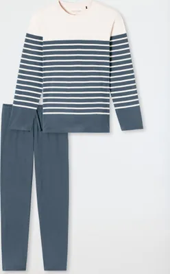 Produktbild von Schiesser Herren Schlafanzug lang jeansblau 54
