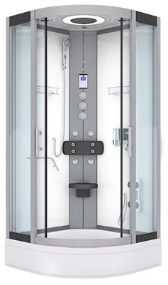 Produktbild von Duschkabine Dusche D58-50T1 Komplettdusche Fertigdusche 90x90 cm