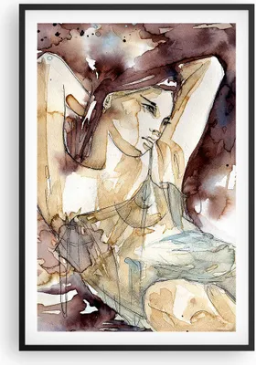 Produktbild von Gerahmtes Poster - Schwarzer Rahmen - Frau Modell - 61x91,5 cm - Wand Bild - Wanddeko - Wandbilder - Kunstposter - Wandposter - Bilderrahmen - Bilder - Kunstdruck - Wandbild - P2BPA61x91-3552