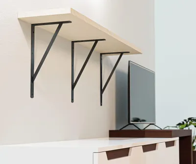 Imagen del producto de Soporte para estante de acero, 600x375 mm, capacidad de carga de 150 kg, para montaje en pared