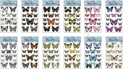 Zdjęcie produktu dla Naklejki motyle 60x31cm MIX - ADAR