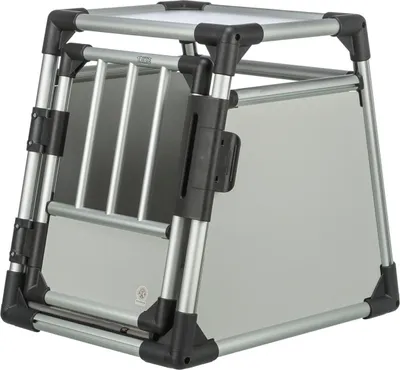 Produktbild von TRIXIE Transportbox, Aluminium - hellgrau/silber - 46 × 56 × 60 cm
