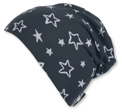 Immagine prodotto di Berretto Sterntaler, modello slouch con motivi a stella, età: 12-18 mesi, taglia: 49, colore: blu