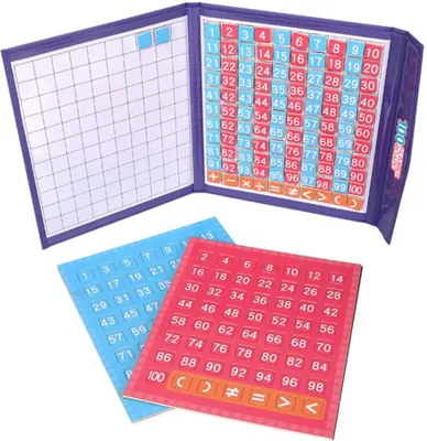 Obrázek produktu pro Magnetická tabulka stovek pro děti, výuka matematiky, počítání od 1 do 100, hračka, dárek, vzdělávací, ze dřeva
