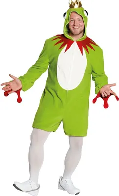 Frosch Kostüm Froschkönig Prinz Edelmut für Herren von Vorne