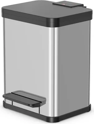 Produktbild von Hailo Öko duo Plus M - 18 l - Rechteckig - Edelstahl - Edelstahl - Kunststoff - Terrasse