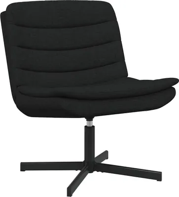 Immagine prodotto di vidaXL Sedia girevole nera 63 x 75 x 76 cm tessuto