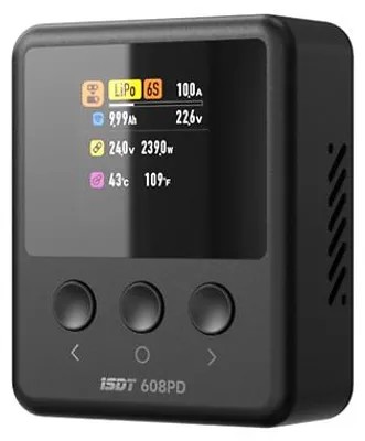 Produktbild von ISDT 608PD LiPo Ladegerät 1-6S 240W 10A USB-C PD XT60 Smart Charger