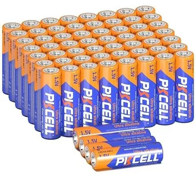 Zdjęcie produktu dla Baterie aa 1 5V alkaliczne LR6 pkcell zestaw 60 sztuk 10 lat
