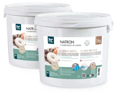 Produktbild von 5 kg Natron Backsoda Natriumhydrogencarbonat in Lebensmittelqualität, als Haushaltsmittel und Reiniger zu verwenden