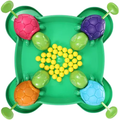 Produktbild von Brettspiel "Hungriger Schildkröte" – Interaktives Tischspiel – Lernspielzeug – Reaktionsspiel – Für 2 bis 4 Spieler – Ab 3 Jahren