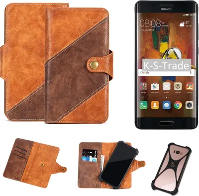 Produktbild von K-S-Trade Handy-Hülle Schutz-Hülle Bookstyle Case Wallet-Case kompatibel mit Huawei Mate 9 Pro Handy Cover Bumper Kantenschutz Smartphone