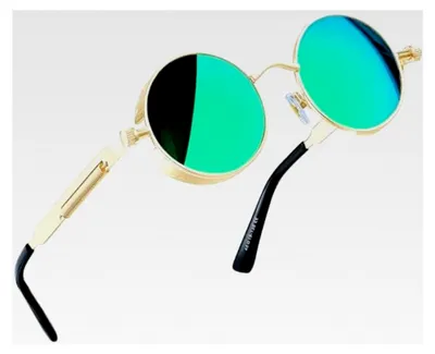 Produktbild von Retro Runde Steampunk Brille Sonnenbrille für Herren und Damen UV400