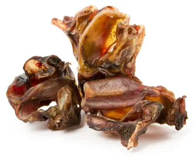 Produktbild von Rindernasenknorpel getrocknet 1 Kg Hundesnack Kausnack Hundeleckerlie getreidefrei für Hunde natürlich ohne Zusätze