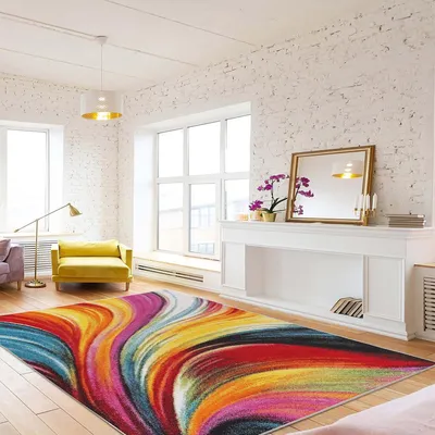 Produktbild von Conceptum Hypnose, Woopamuk191, Teppich (120 x 180), 70 % BAUMWOLLE / 30 % POLYESTER, Mehrfarbig, 120 x 180 cm