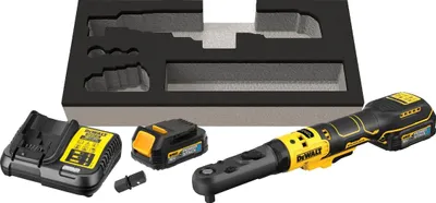 Image de Clé à cliquet DEWALT DCF510E2G-QW XR 18 V 1.7 Ah Li-Ion Brushless à têtes interchangeables