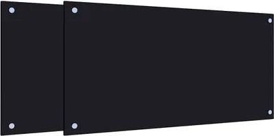Obrázek produktu pro vidaXL Kuchyňské střiky 2 ks černé 80x40 cm tvrzené sklo