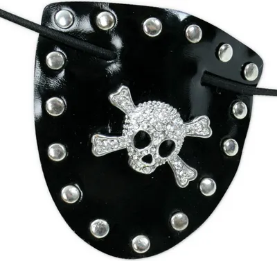Produktbild von Piraten Augenklappe Glitzer Pirat Seeräuber Totenkopf Karneval Fasching Cosplay