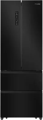 Produktbild von Hisense Freistehend French Door Kühlschrank, Schwarz, 485 l, Freistehend, French door, Schwarz, Berührung, LED, An Tür