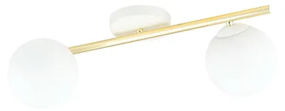 Zdjęcie produktu dla Lampa wisząca SPLENDI ze stali w kolorze złota i białego szkła