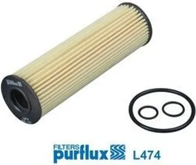 Produktbild von Ölfilter PURFLUX L474 Filtereinsatz passend für MERCEDES-BENZ C-Klasse Limousine (W204) C-Klasse T-modell (S204) E-Klasse Limousine (W212)