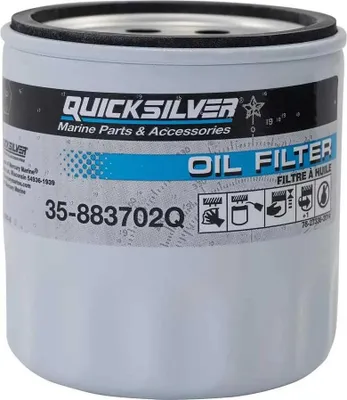 Immagine prodotto di Quicksilver Mercruiser V6 883702q Filtro dell'olio trasparente  Trasparente Taglia unica