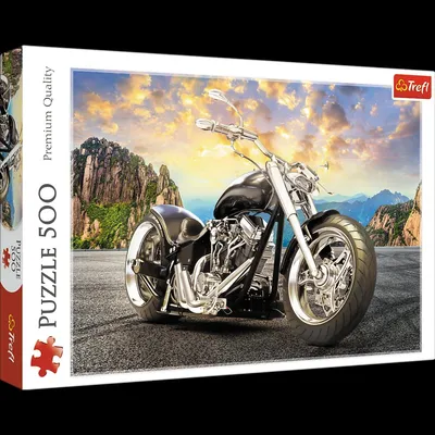Produktbild von Trefl Black motorcycle, 500 Stück(e), Sport, 10 Jahr(e)
