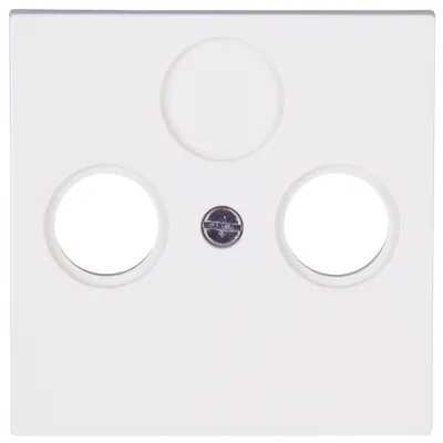 Produktbild von KOPP HK07 Koax Abdeckung 490929005 reinweiß 2fach