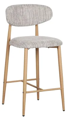 Produktbild von 2er-Set Barhocker Küche Japandi - Hellgrau