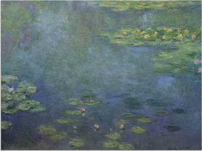Produktbild von ARTland Wandbild Alu für Innen & Outdoor Seerosenteich Größe: 120x90 cm