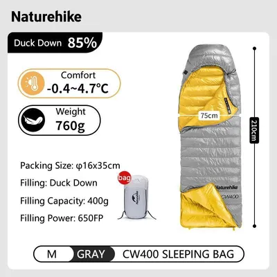 Produktbild von Schlafsack, ultraleichtes Design, Isolierung für kaltes Wetter, CW400 Grau M