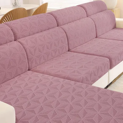 Imagen del producto de Fundas para cojines de sofá elásticos, color rosa