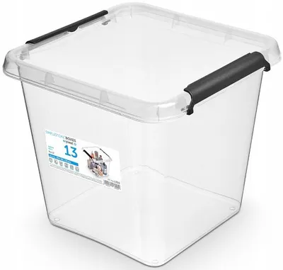 Produktbild von ORPLAST SimpleStore Aufbewahrungsbox mit Deckel, 13 L, Transparent