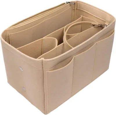 Produktbild von Famanu Handtaschen-Organizer mit abnehmbaren Fächern - Beige