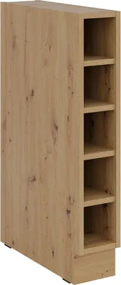 Produktbild von Unterschrank Regal 15 cm Eiche Artisan Küchenzeile Küchenblock Küche