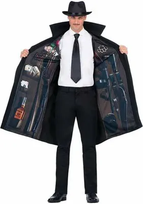 Obrázek produktu pro Kostým pro dospělé My Other Me One Size 2 Piece Mafioso Black