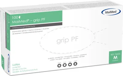 Produktbild von Maimed grip PF Unt.Handsch.unster.Latex Gr.M 100 St