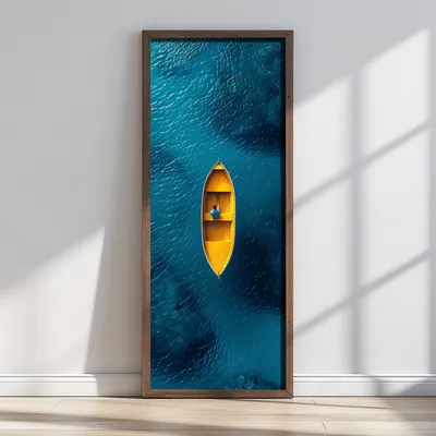 Immagine prodotto di Wallity, LONG004-S/120-40, quadro decorativo incorniciato in MDF, multicolore, 100% MDF, 40 x 120 cm