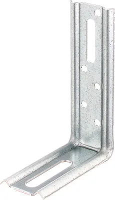 Obrázek produktu pro Spojovací úhelník ražený 100x70x30 mm, přestavitelný 90°, sendzimirově pozinkovaný