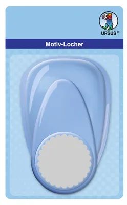 Motivlocher maxi, kreisförmiger Bogen, 50,8 mm, blau