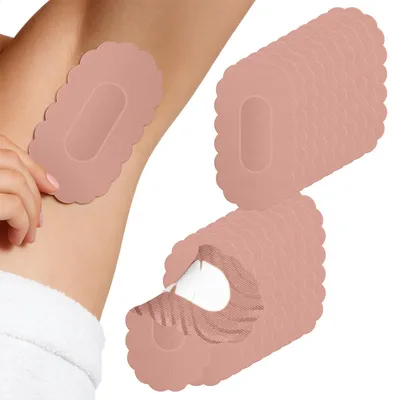 Produktbild von 40 Stück Schweißpads für Achseln, Hautfreundliche Baumwolle, Selbstklebend, Gegen Schweißflecken, Nässe und Unangenehme Gerüche