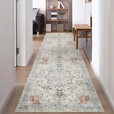Imagen del producto de Alfombra de 80 x 300 cm, lavable y antideslizante, ideal para pasillos, cocinas y salones